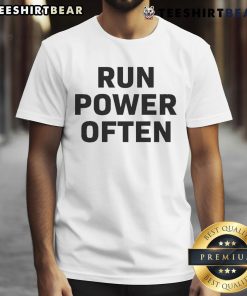 Top Run Power Often T-Shirt in vibrant colors, perfect for running enthusiasts and fitness lovers.