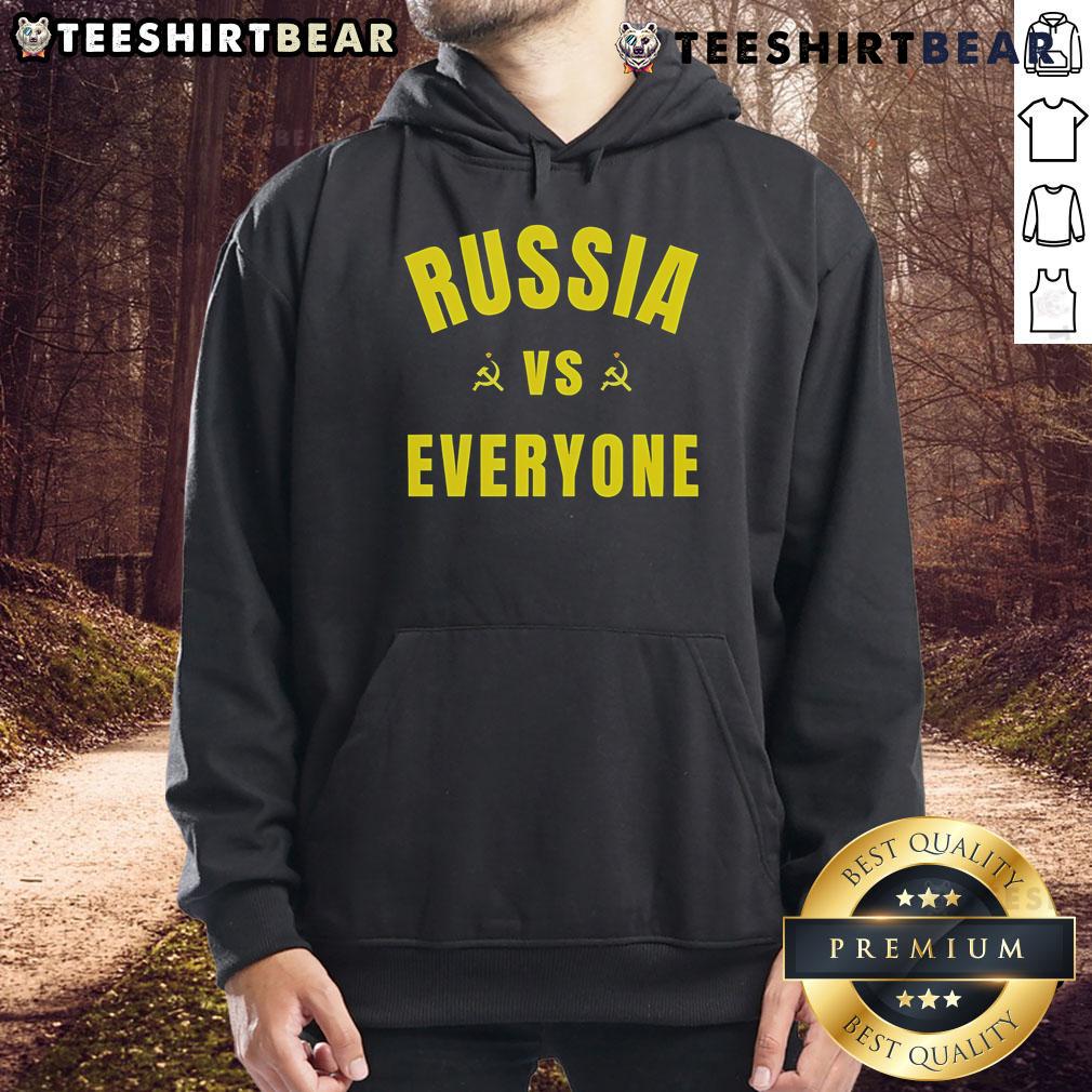 Top Russia Vs Everyone Hoodie Top Russia Vs Everyone Hoodie featuring bold graphic design, perfect for casual wear and expressing national pride.