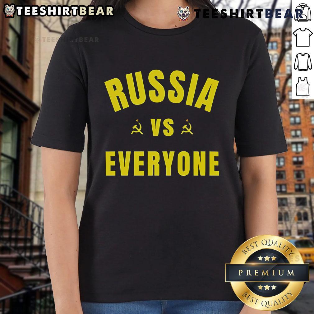Top Russia Vs Everyone Ladies Tee Top Russia Vs Everyone Ladies Tee featuring bold graphics and a stylish design perfect for casual wear and fan support.