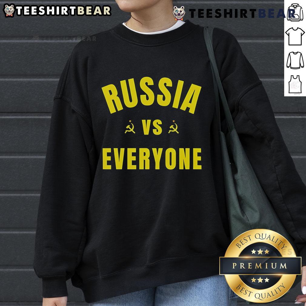 Top Russia Vs Everyone Sweatshirt Top Russia vs Everyone sweatshirt featuring bold graphic design, perfect for casual wear and sports fans.
