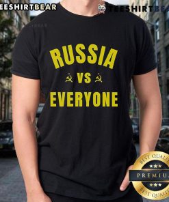 Top Russia Vs Everyone T-Shirt featuring bold graphic design, perfect for fans of unique and trendy apparel.