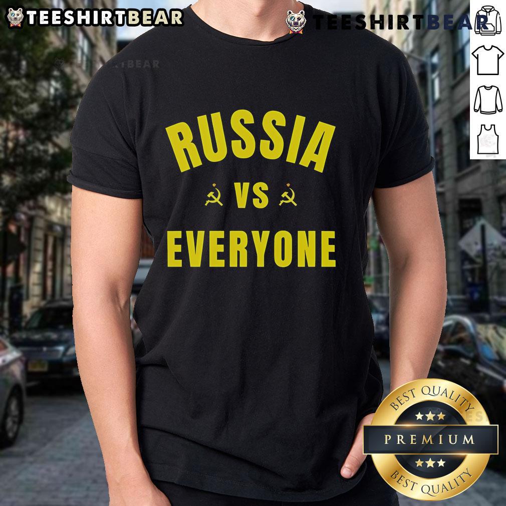 Top Russia Vs Everyone T Shirt Top Russia Vs Everyone T-Shirt featuring bold graphic design, perfect for fans of unique and trendy apparel.