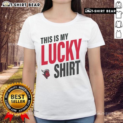 Top Rutgers Scarlet Knights 'This Is My Lucky Ladies' tee showcasing team spirit and style for female fans.