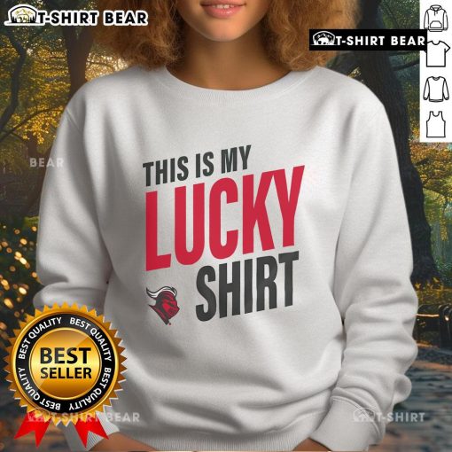 Alt Text: Rutgers Scarlet Knights sweatshirt showcasing team spirit, perfect for game day and showcasing your lucky charm.