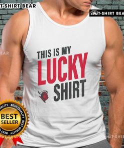 Top Rutgers Scarlet Knights lucky tank top featuring the team's colors and logo, perfect for game day apparel.