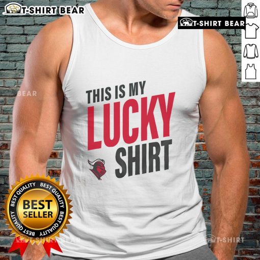 Top Rutgers Scarlet Knights lucky tank top featuring the team's colors and logo, perfect for game day apparel.