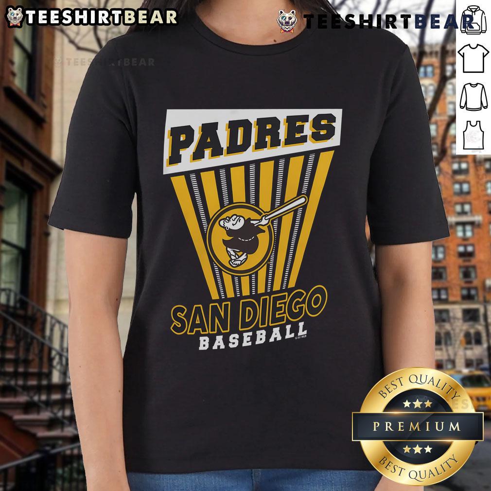 Top San Diego Padres Baseball Starter Ladies Tee Top San Diego Padres baseball starter ladies tee in vibrant colors, perfect for game day and casual wear.