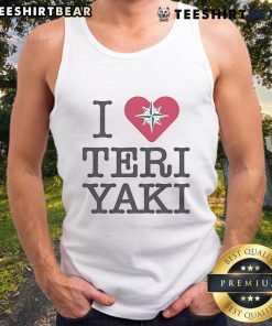 Seattle Mariners I Love Teriyaki Night tank top featuring vibrant graphics, perfect for fans and summer outings.