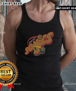 Top Seattle Supersonics Hardwood Classics Evergreen Tank Top featuring vibrant colors and retro design for fans.