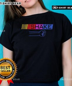 Top Shake or Bake Ladies Tee featuring a stylish design, perfect for casual wear and baking enthusiasts.