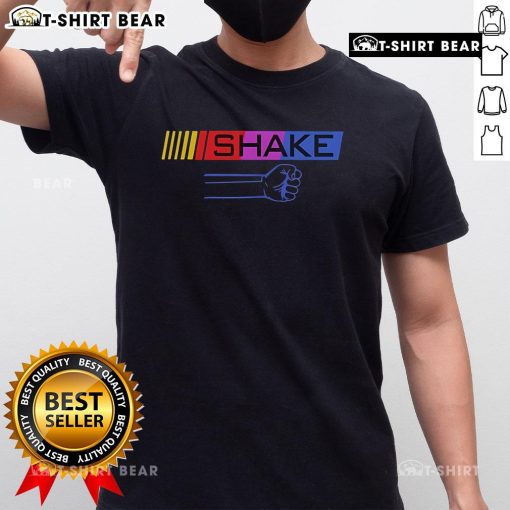 Top Shake Or Bake T-Shirt featuring a fun graphic design for cooking enthusiasts and casual wear lovers.