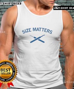 Stylish tank top featuring the phrase 'Size Matters in the Craft World' perfect for crafters and DIY enthusiasts.