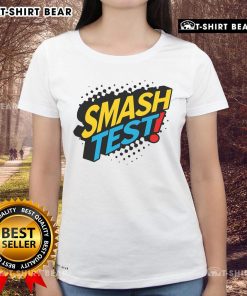 Teacher stress-free exam day tee for ladies, featuring 'Top Smash Test' design to boost confidence during testing.