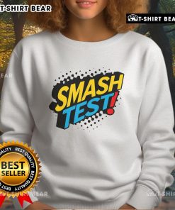 Teacher wearing a 'Don't Stress' sweatshirt during exam day at school, promoting a positive vibe for top smash test preparation.