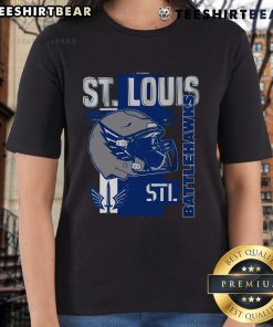 Stylish ladies tee featuring a helmet frame design of the Top St. Louis Battlehawks, perfect for fans and casual wear.