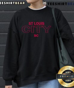 Cozy Top St. Louis City SC sweatshirt in navy blue, perfect for fans to showcase their team spirit and style.