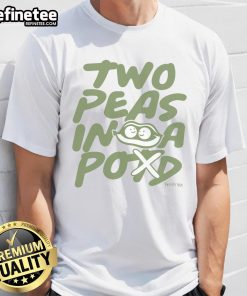 Alt Text: Top Tanner Smith Two Peas In A Pod T-Shirt featuring a playful design perfect for casual wear and gifting.
