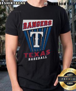 Alt Text: Top Texas Rangers Baseball Starter T-Shirt in blue, featuring the team's logo and stylish design for fans.