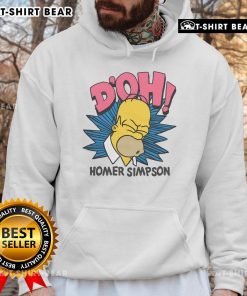 Alt Text: Homer Simpson 'D'oh' hoodie from The Simpsons, featuring vibrant colors and iconic character design.