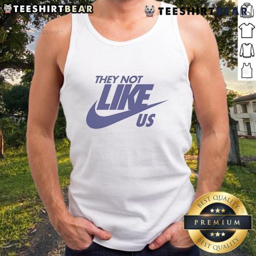 Stylish Nike tank top featuring 'Top-They-Not-Like-Us' graphic, perfect for workouts or casual wear.