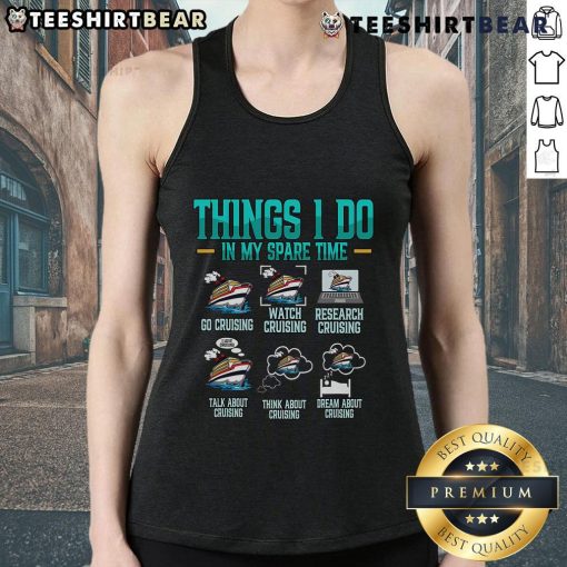 Stylish 'Cruising' Premium Tank Top showcasing top things to do in spare time, perfect for casual outings and summer adventures.