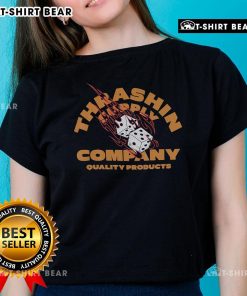 Alt Text: Top Thrashin Supply Company quality products ladies tee in stylish design, perfect for casual wear and comfort.