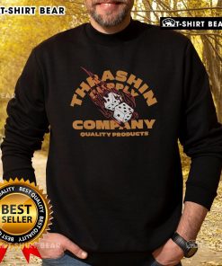Top Thrashin Supply Company quality products sweatshirt featuring a stylish design and comfortable fit for everyday wear.
