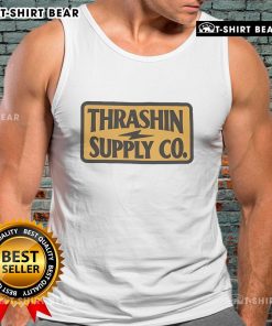 Top Thrashin Supply Stamp Tank Top featuring bold graphic design and comfortable fit, perfect for casual summer wear.