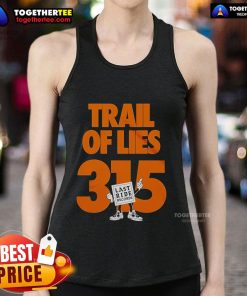 Top Trail of Lies 315 Last Ride Records tank top featuring a stylish design, perfect for summer adventures and casual wear.