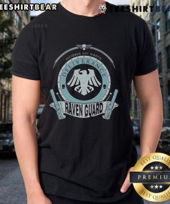 Top Victorus Aut Mortis Deliverance Raven Guard T-Shirt featuring a striking graphic design for Warhammer 40K fans.