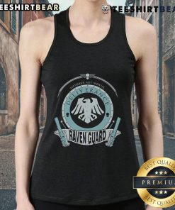 Top-Victorus-Aut-Mortis-Deliverance-Raven-Guard-Tank-Top featuring a bold design for fans of Warhammer 40K apparel.