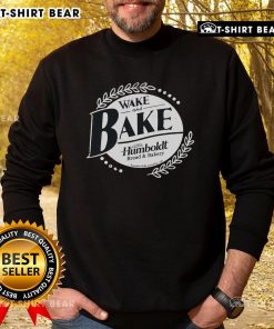 Cozy Top Wake and Bake Humboldt sweatshirt featuring a vibrant design, perfect for casual wear and cannabis enthusiasts.