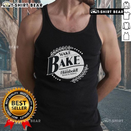 Top Wake and Bake Humboldt tank top featuring a vibrant design, perfect for casual wear and cannabis culture enthusiasts.