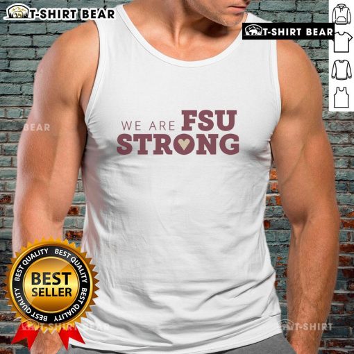 Florida State Seminoles tank top featuring 'We Are FSU Strong' design, perfect for game day and showing team spirit.