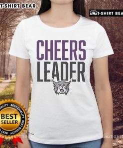 Top Weber State Wildcats Cheers Leader Ladies Tee showcasing team spirit and vibrant design for fans and supporters.
