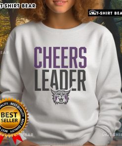 Top Weber State Wildcats Cheers Leader Sweatshirt in purple, perfect for showing team spirit at games and events.