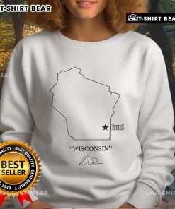 Top Wisconsin Bucks by Kuz sweatshirt featuring team colors and logo, perfect for fans and game day apparel.