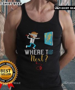 Top World Traveler tank top for international travelers, featuring a stylish design perfect for globetrotters.