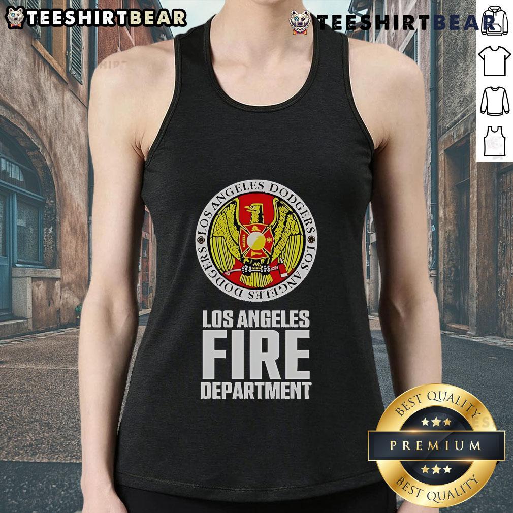 Top Los Angeles Dodgers 2025 Support Those Impacted By The LA Wildfires Tank Top Top Los Angeles Dodgers 2025 tank top supporting wildfire victims in LA, featuring team colors and logo.