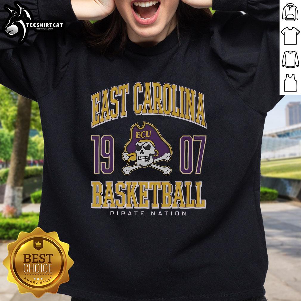 Premium East Carolina Pirates Basketball Sweatshirt