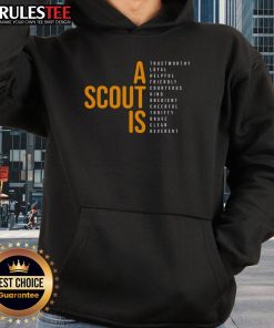 Alt Text: Awesome A Scout Is Trustworthy Loyal Helpful hoodie in vibrant colors, perfect for scouts and outdoor enthusiasts.