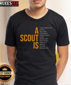 Awesome A Scout Is Trustworthy Loyal Helpful T-Shirt featuring a bold design perfect for scouts and outdoor enthusiasts.
