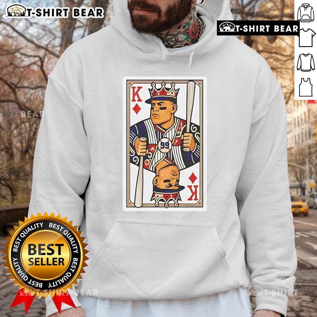 Awesome Aaron Judge Diamond King Card Hoodie Awesome Aaron Judge Diamond King Card hoodie featuring vibrant graphics of the baseball star, perfect for fans.