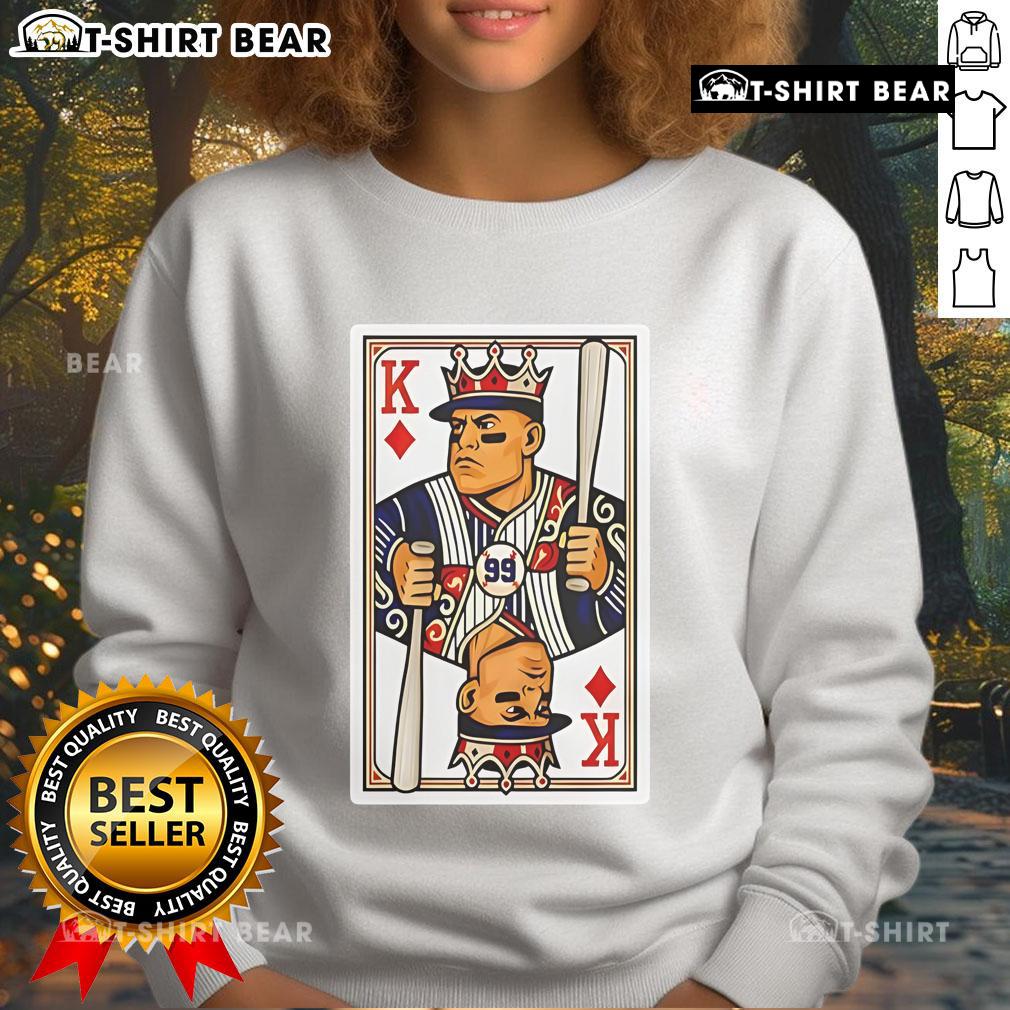 Awesome Aaron Judge Diamond King Card Sweatshirt Awesome Aaron Judge Diamond King Card Sweatshirt featuring a stylish graphic of the baseball star in vibrant colors.