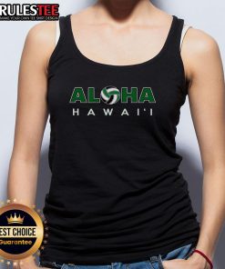 Awesome Aloha Hawaii volleyball tank top featuring vibrant tropical design perfect for beach sports and summer fun.