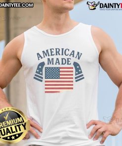 Awesome American Made America Flag Tank Top featuring a vibrant flag design, perfect for patriotic celebrations.