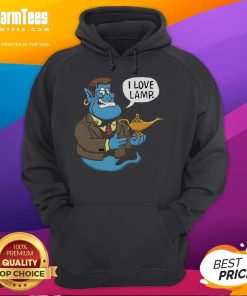 Awesome Anchor Genie I Love Lamp Hoodie featuring a cozy design, perfect for fans of quirky fashion and comfort.