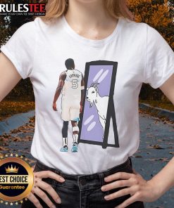 Awesome Anthony Edwards Minnesota Timberwolves NBA Basketball GOAT ladies tee showcasing stylish design and team spirit.