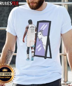 Alt Text: Awesome Anthony Edwards Minnesota Timberwolves NBA basketball GOAT T-Shirt featuring bold graphics and team colors.