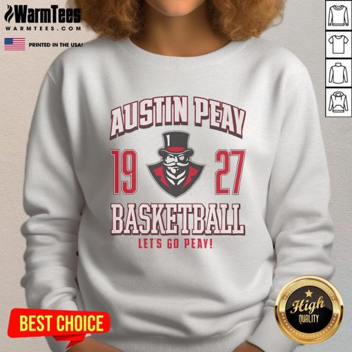 Awesome Austin Peay Governors basketball sweatshirt in red, showcasing team spirit and stylish design for fans.